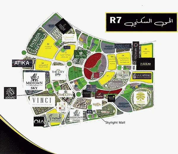 خريطة العاصمة الادارية r7