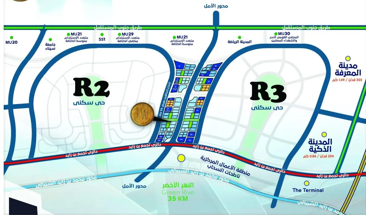 موقع العاصمة الإدارية r2