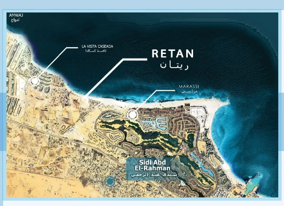 موقع قرية ريتان الساحل